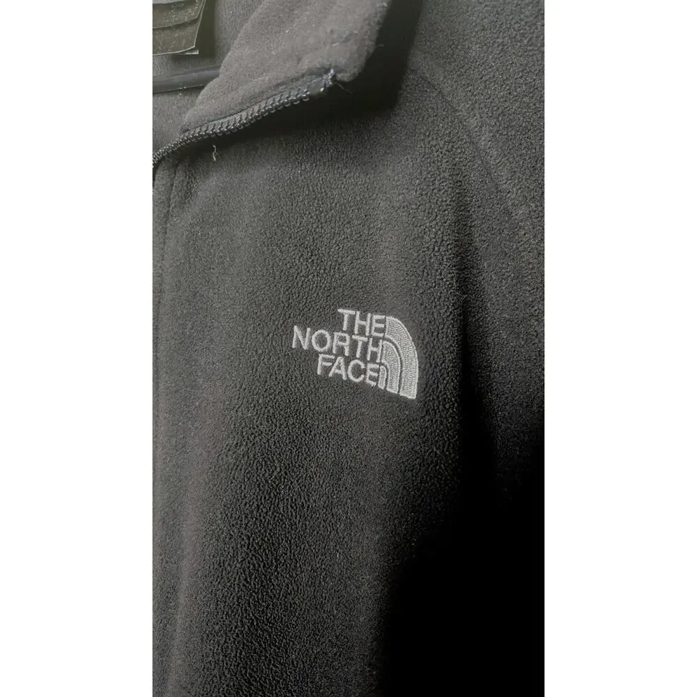 The North Face Full Zip Fleeced Jacked Hand Pockets Men’s Black Size Large